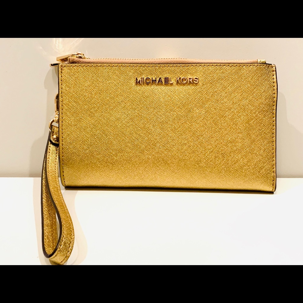 Michael Kors Gold Wristlet